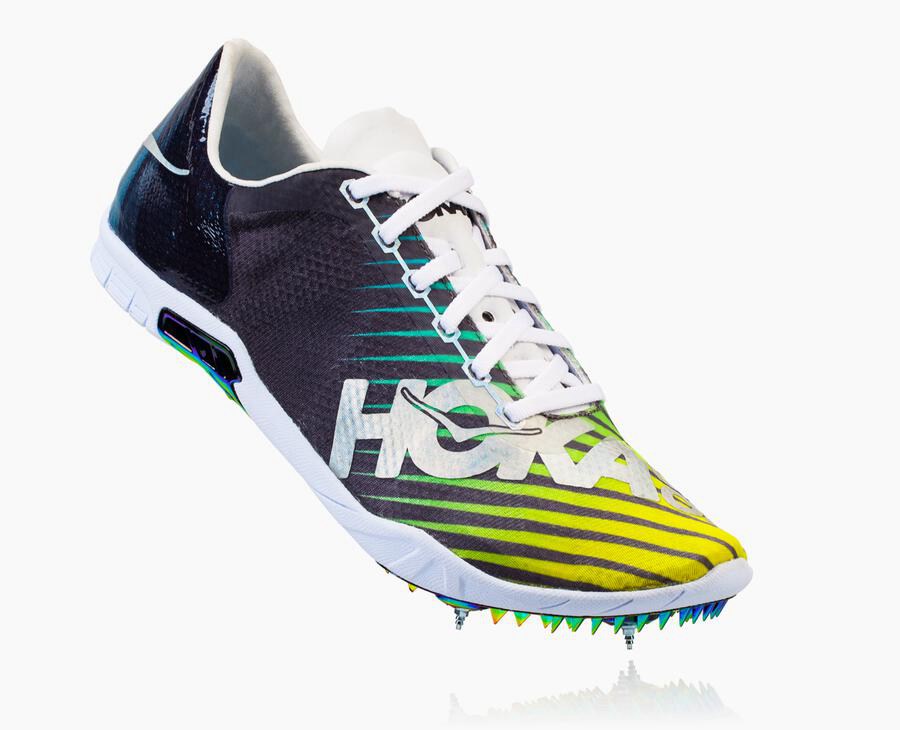 Hoka One One Speed Evo R - Men Spikes - Black/White,Australia WBQ-019784